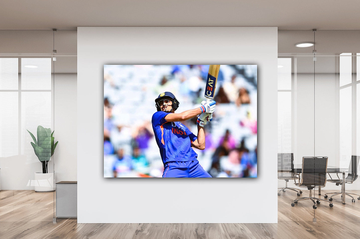 Shubman Gill Canvas | Capturing the Essence of Leadership and Resilience