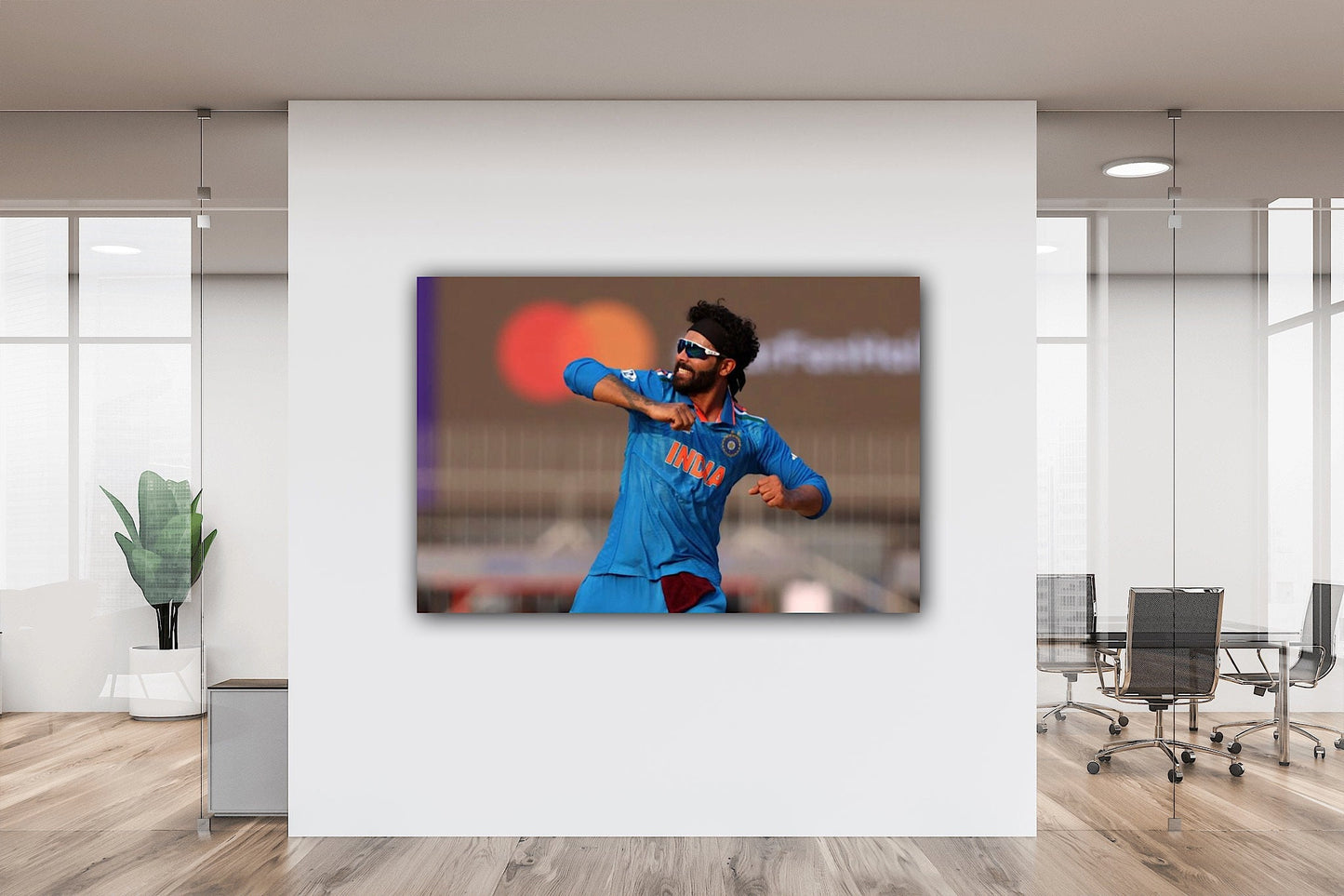 Ravindra Jadeja Canvas: Celebrating Cricket's Dynamic Genius