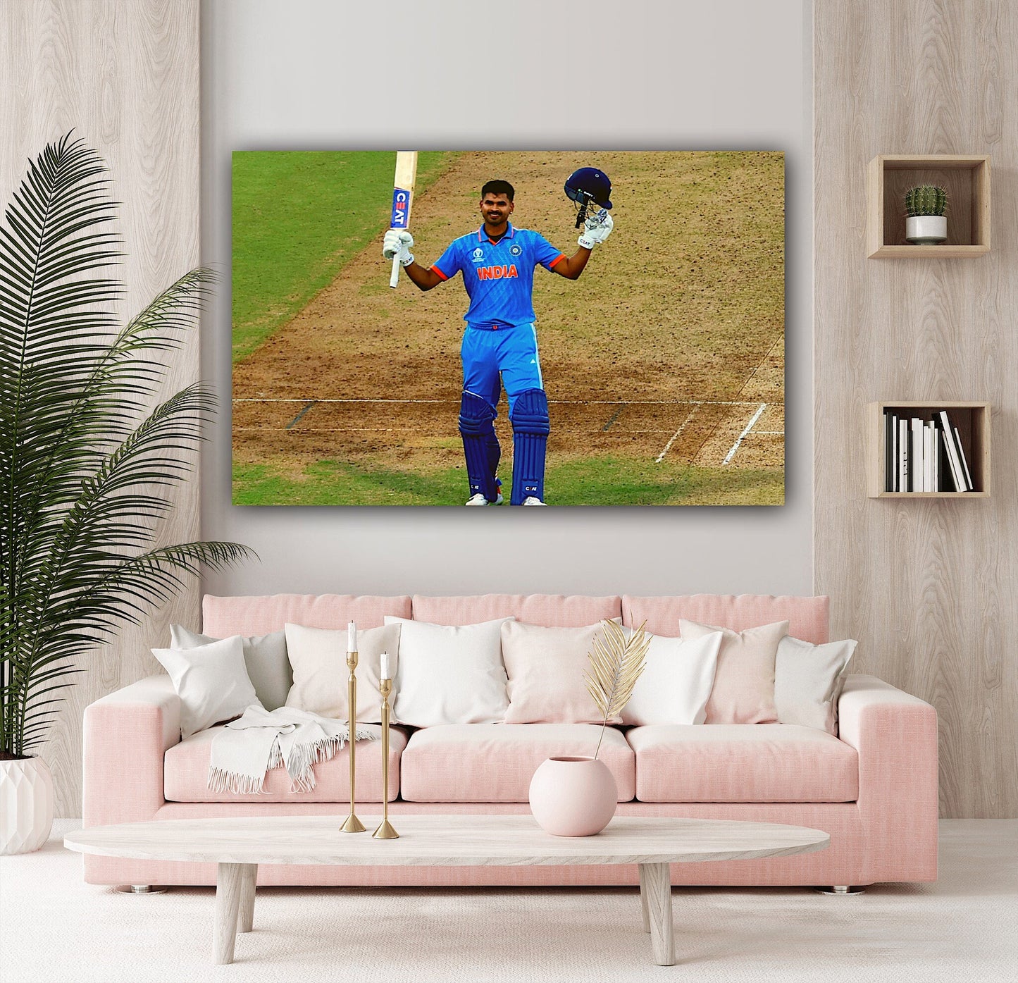 Shreyas Iyer Canvas | Printed Framed Canvas Painting for Home Decor