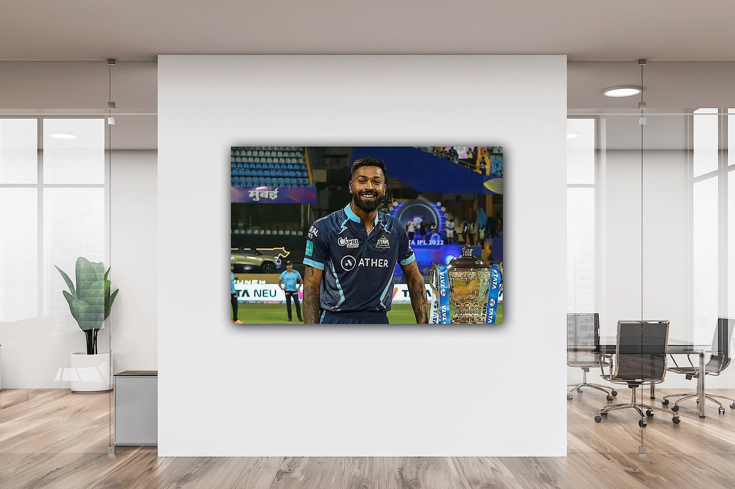 Hardik Pandya Canvas | Printed Framed Canvas Painting for Home Decor | Customized Canvas