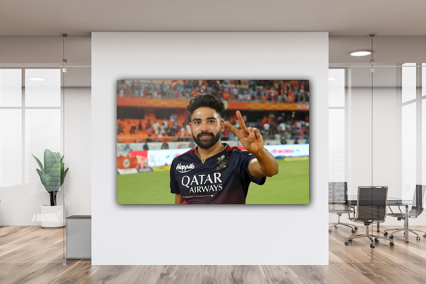 Siraj Cricket Canvas Poster: Celebrate Your Passion for Indian Cricket with a Stunning Art Piece