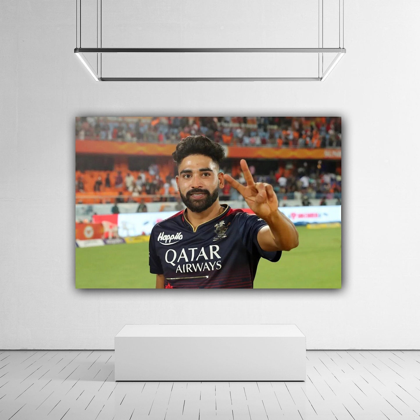 Siraj Cricket Canvas Poster: Celebrate Your Passion for Indian Cricket with a Stunning Art Piece
