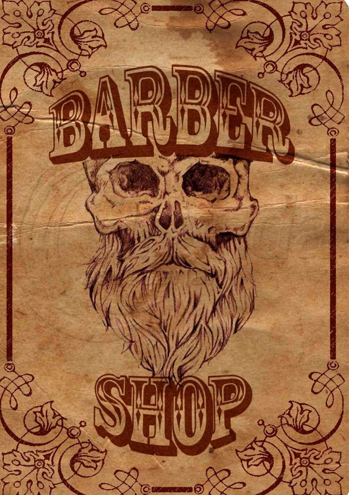 Barber Shop Canvas Framed Poster | Wall Art - Home Decor