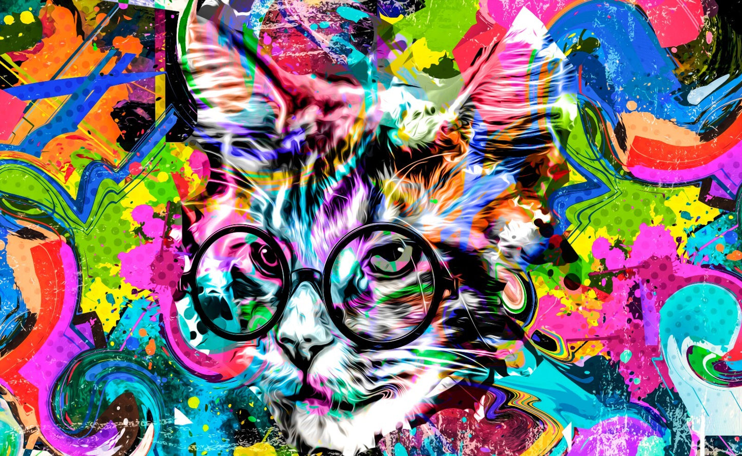 Street Art Canvas Framed Poster | Wall Art - Home Decor