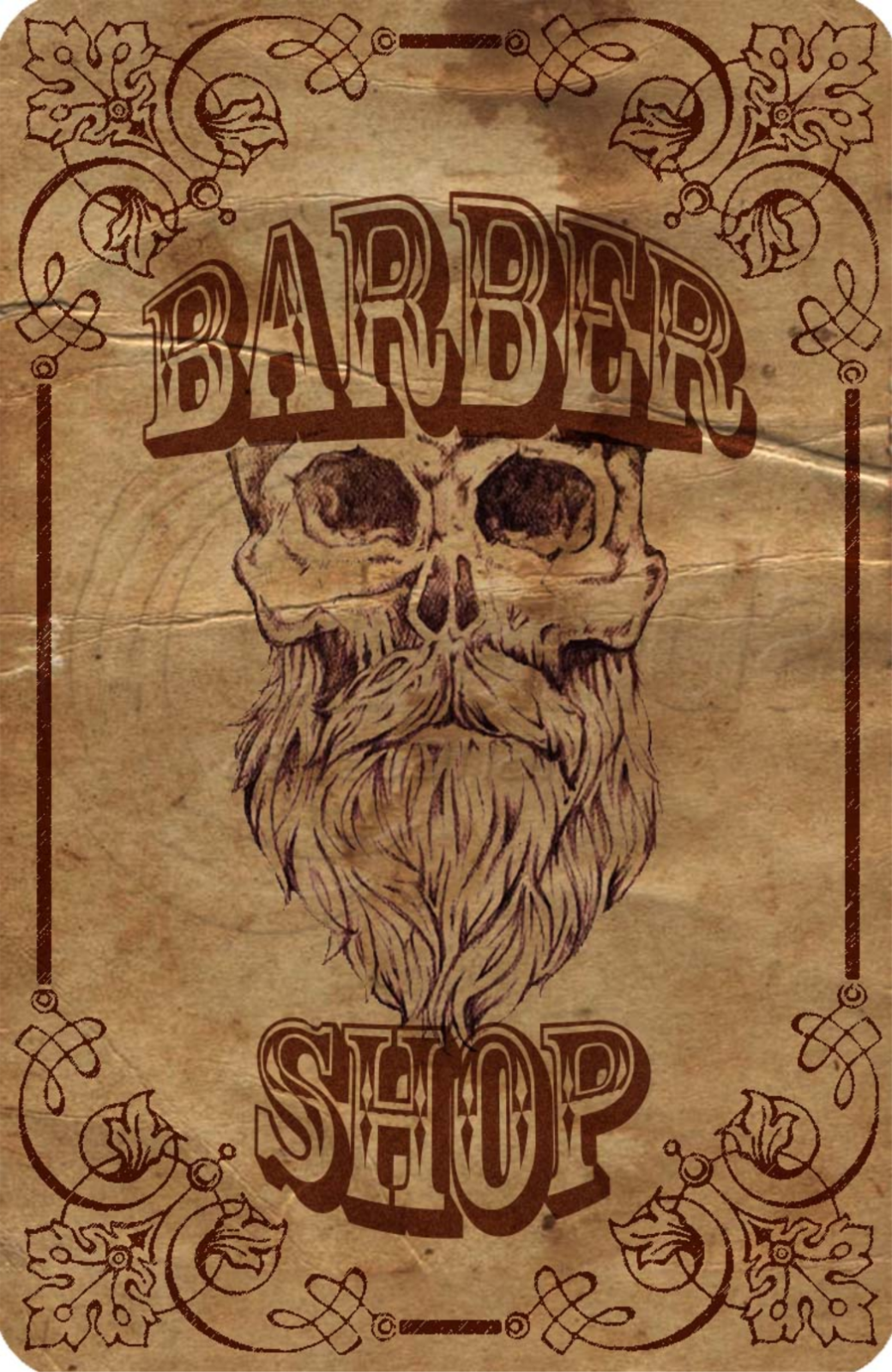 Barber Shop Canvas Framed Poster | Wall Art - Home Decor