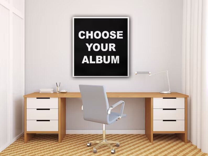 Choose your Album Cover - Square - Album Cover Canvas - Music Art - Wrapped Fram