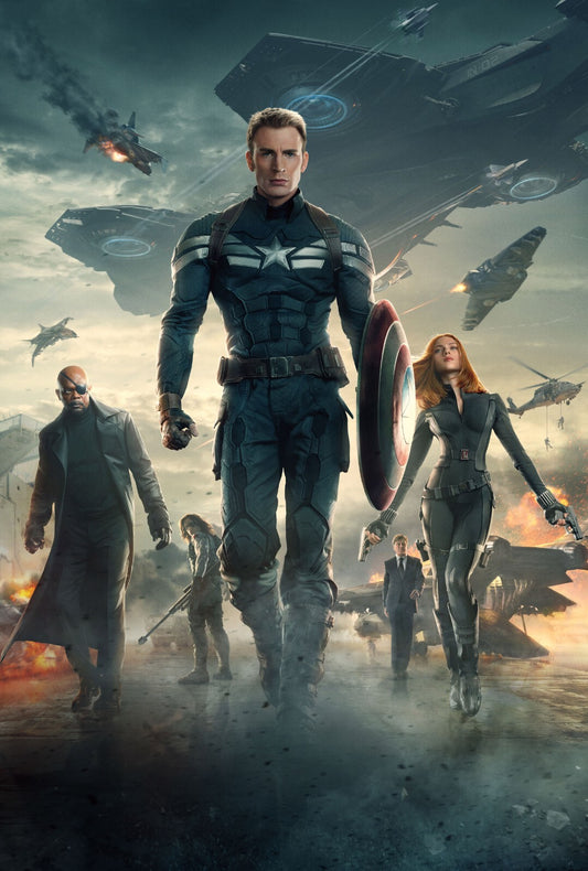 Captain America Canvas Framed Poster | Wall Art - Home Decor