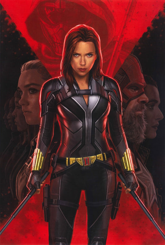 Black Widow Canvas Framed Poster | Wall Art - Home Decor