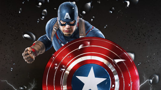 Captain America Canvas Framed Poster | Wall Art - Home Decor