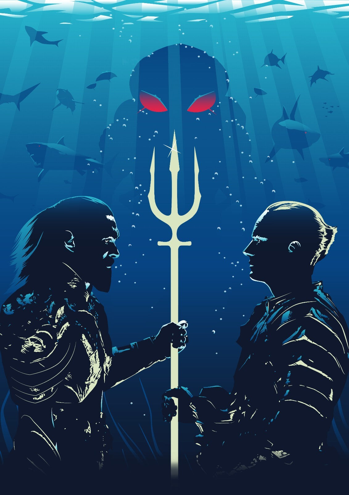 Aquaman Canvas Framed Poster | Wall Art - Home Decor