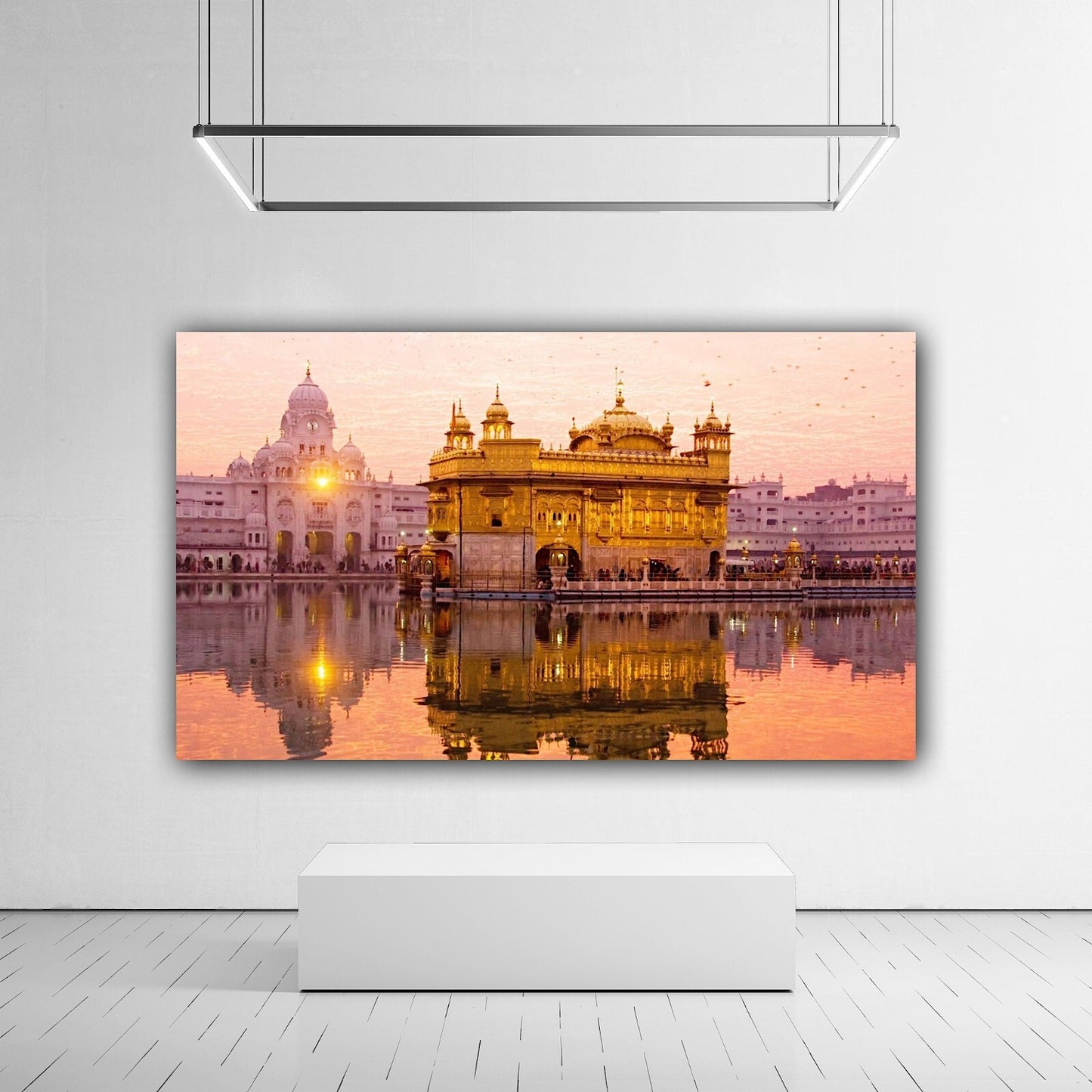 Golden Temple Canvas | Wall Art , Canvas - Customized Gift ,  Sikhism Painting