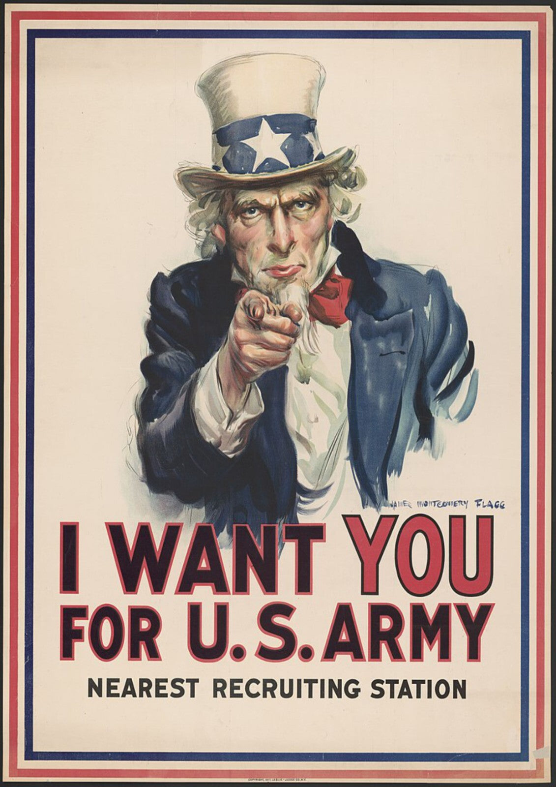 Uncle Sam Army Canvas Framed Poster | Wall Art - Home Decor