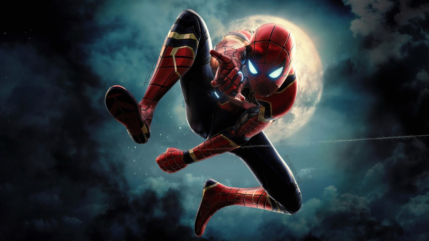 Spider Man Canvas Framed Poster | Wall Art - Home Decor