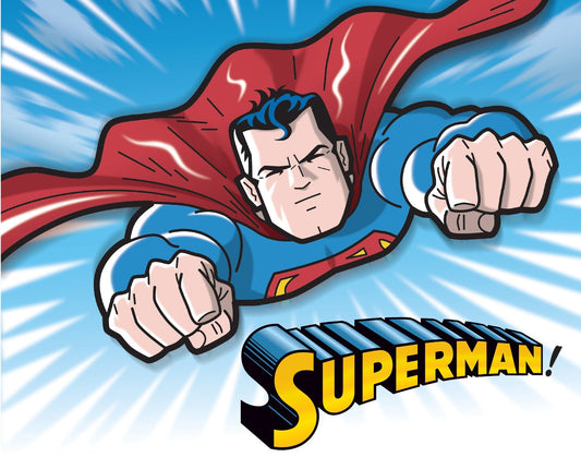 Superman Canvas Framed Poster | Wall Art - Home Decor