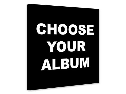 Choose your Album Cover - Square - Album Cover Canvas - Music Art - Wrapped Fram