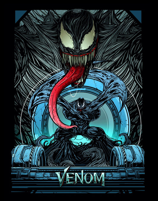 Venom Canvas Framed Poster | Wall Art - Home Decor