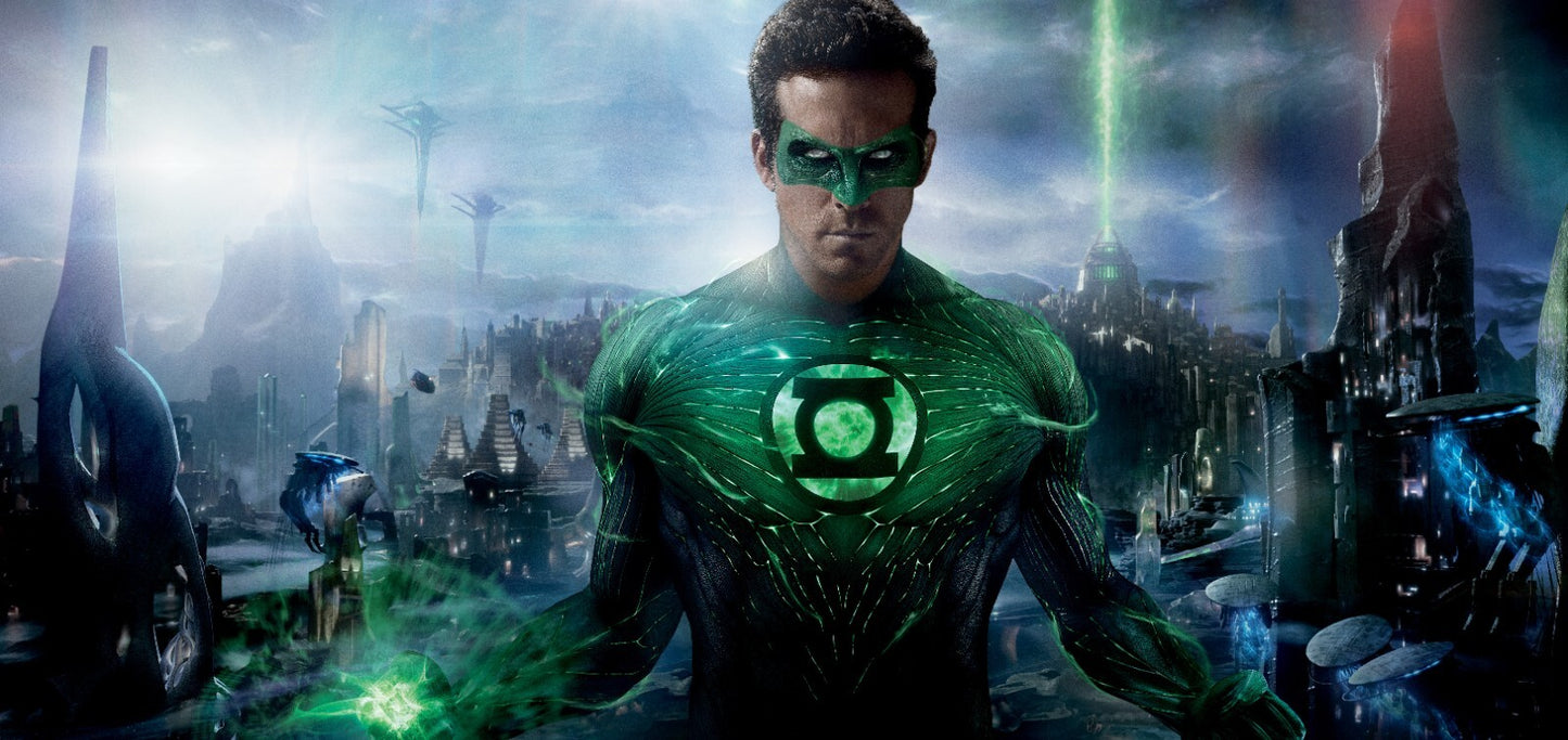 Green Lantern Canvas Framed Poster | Wall Art - Home Decor