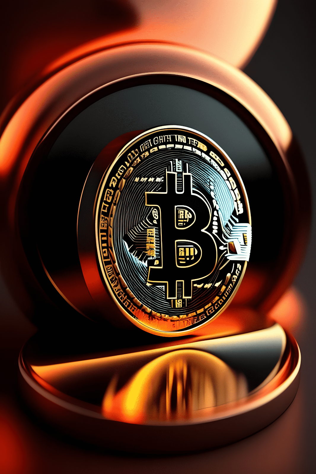Bitcoin Crypto Money Canvas Framed Poster | Wall Art - Home Decor