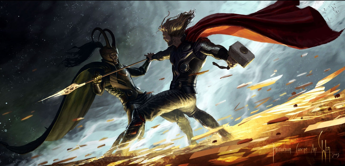 Thor Canvas Framed Poster | Wall Art - Home Decor