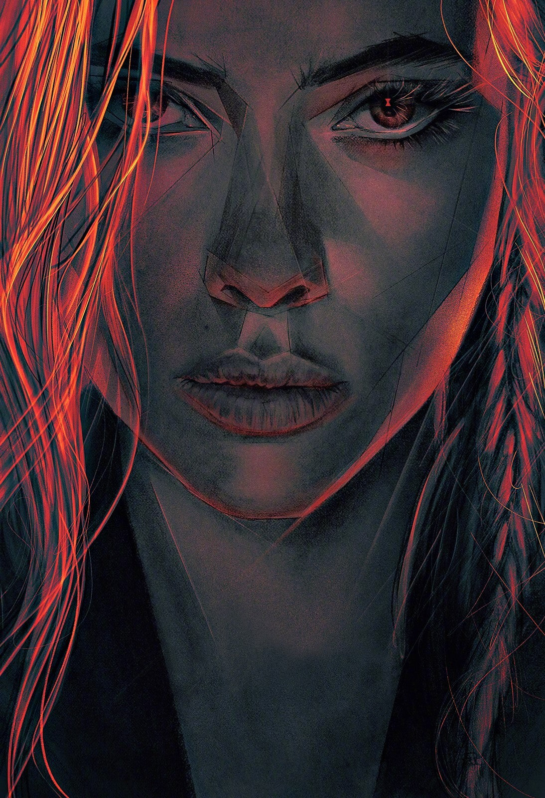Black Widow Canvas Framed Poster | Wall Art - Home Decor