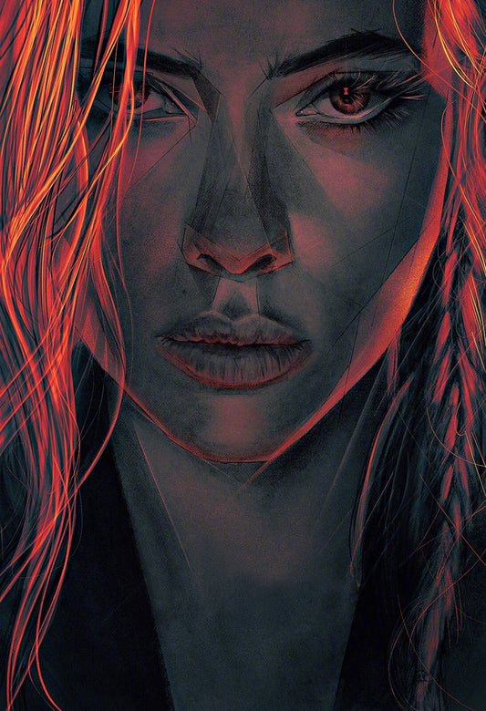 Black Widow Canvas Framed Poster | Wall Art - Home Decor