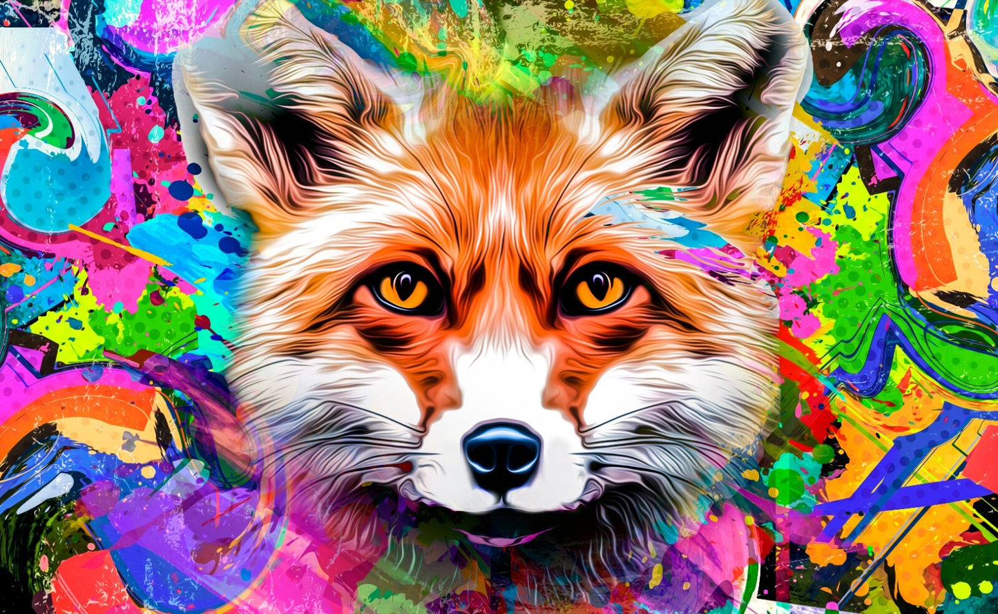 Street Art Canvas Framed Poster | Wall Art - Home Decor