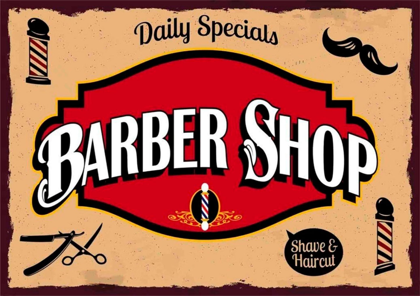 Barber Shop Canvas | Wall Art , Canvas , Home Decor , Customized Gift
