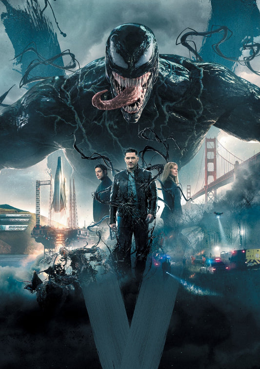 Venom Canvas Framed Poster | Wall Art - Home Decor