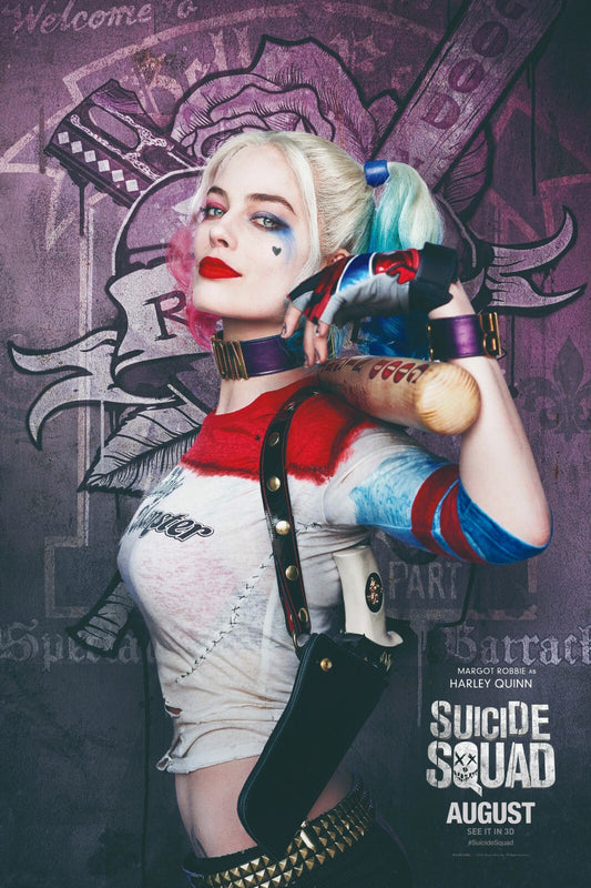 Harley Quinn Canvas Framed Poster | Wall Art - Home Decor