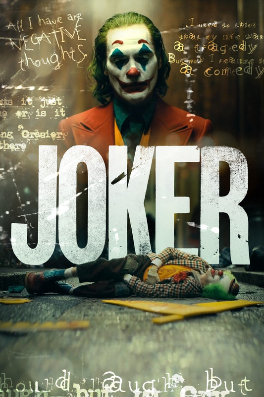 Joker Canvas Framed Poster | Wall Art - Home Decor