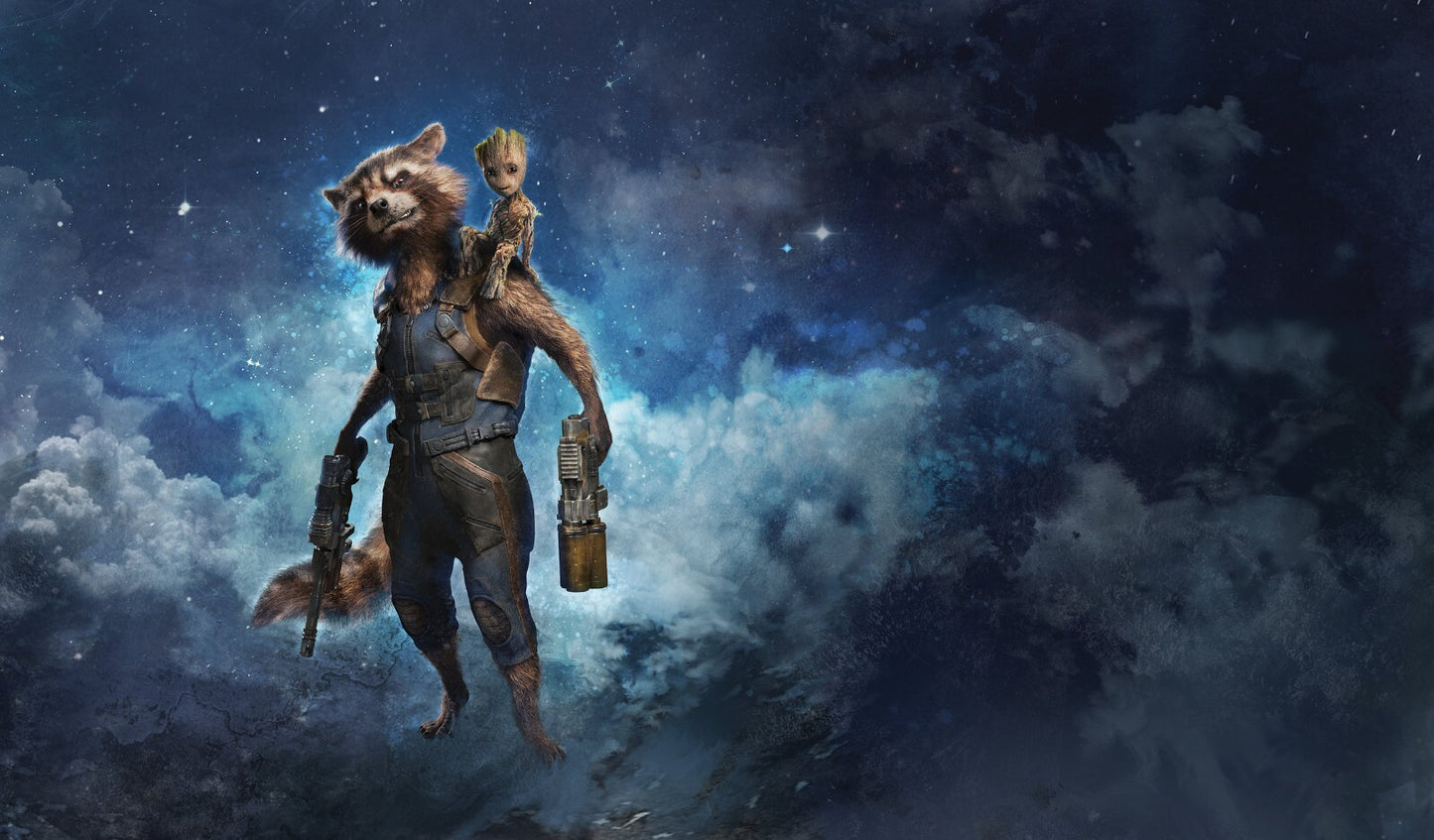 Guardians of the Galaxy Canvas Framed Poster | Wall Art - Home Decor