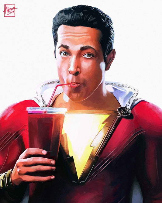 Shazam Canvas Framed Poster | Wall Art - Home Decor