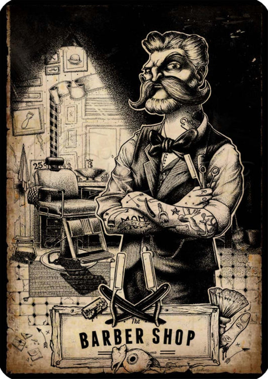 Barber Shop Canvas | Wall Art , Canvas , Home Decor , Customized Gift