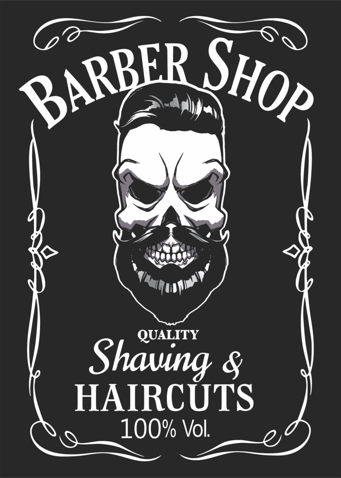 Barber Shop Canvas Framed Poster | Wall Art - Home Decor