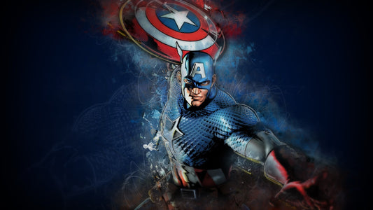 Captain America Canvas Framed Poster | Wall Art - Home Decor