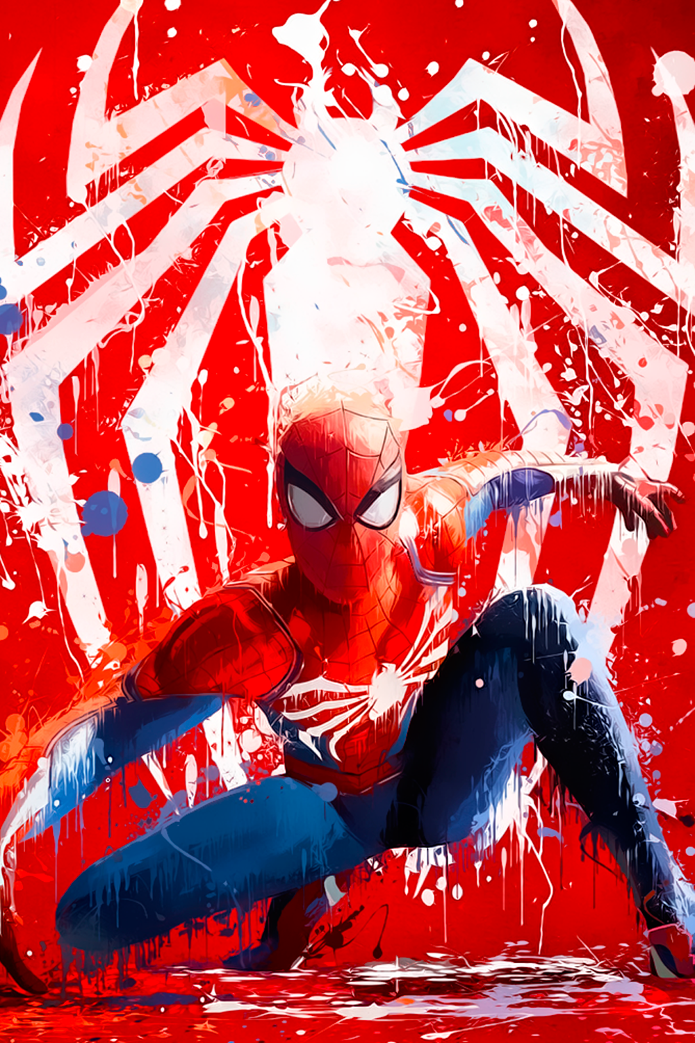 Spider Man Canvas Framed Poster | Wall Art - Home Decor