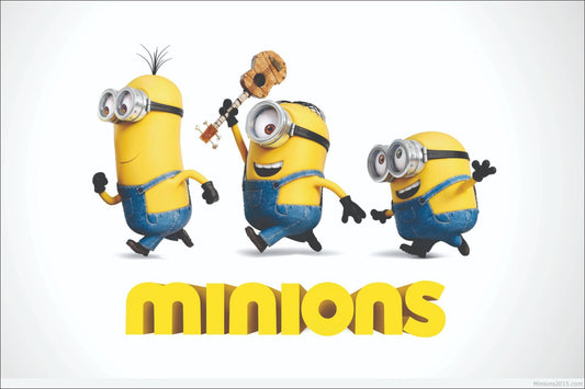 Minions Canvas Framed Poster | Wall Art - Home Decor