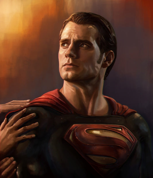 Superman Canvas Framed Poster | Wall Art - Home Decor