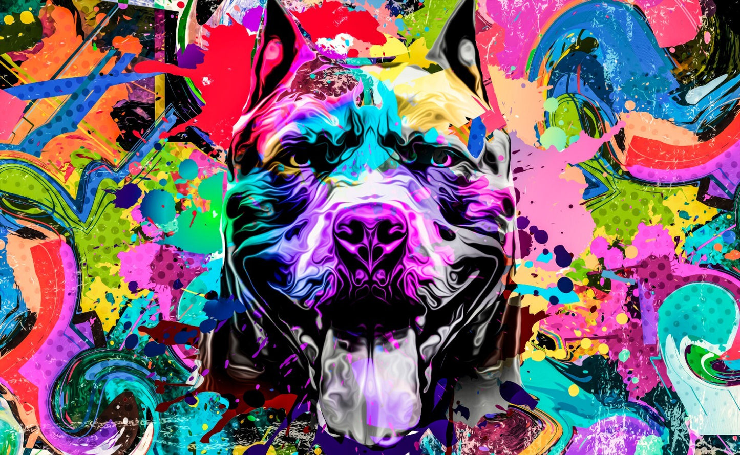 Street Art Canvas Framed Poster | Wall Art - Home Decor