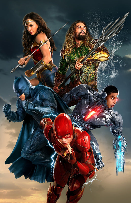 Justice League Canvas Framed Poster | Wall Art - Home Decor