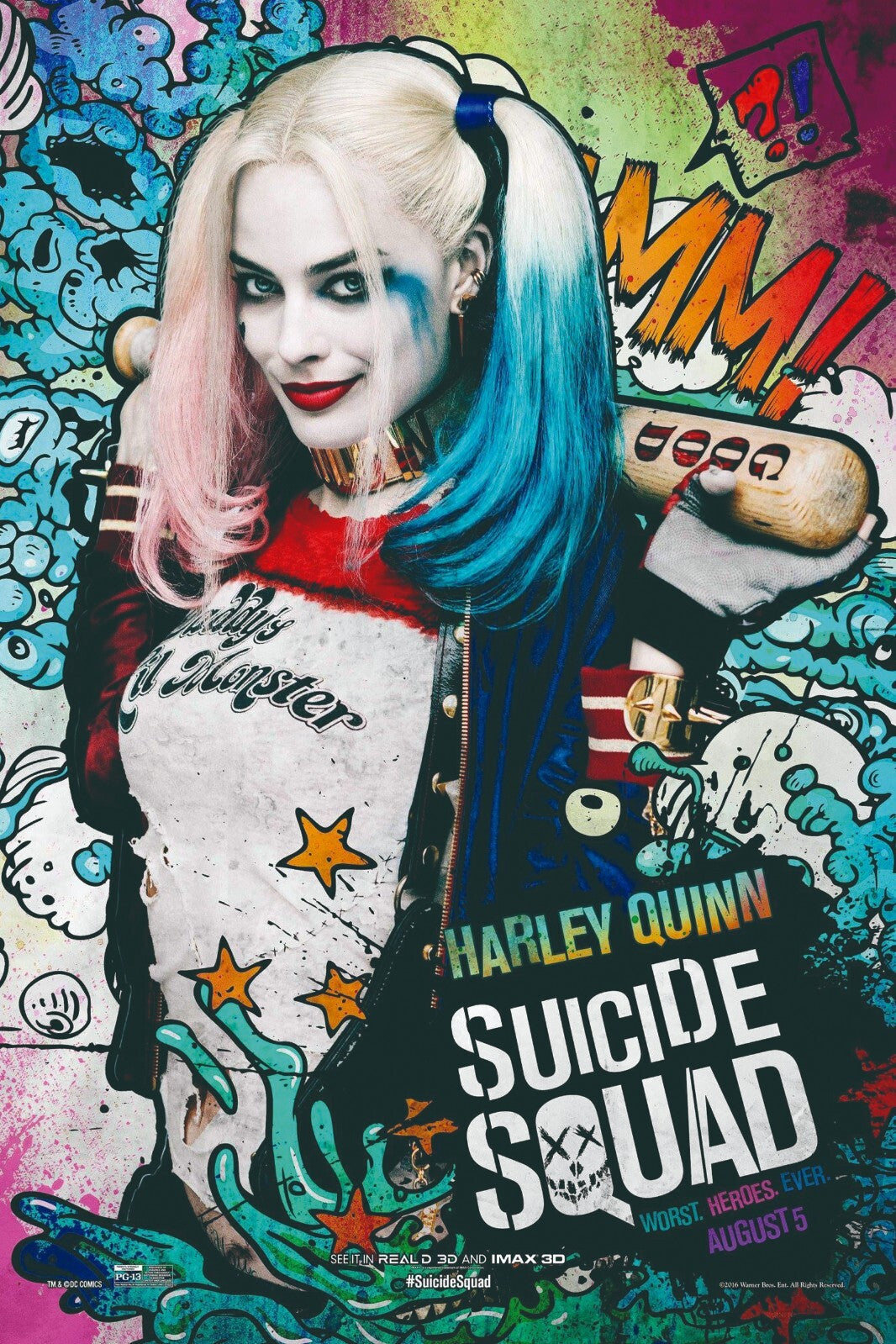 Harley Quinn Canvas Framed Poster | Wall Art - Home Decor