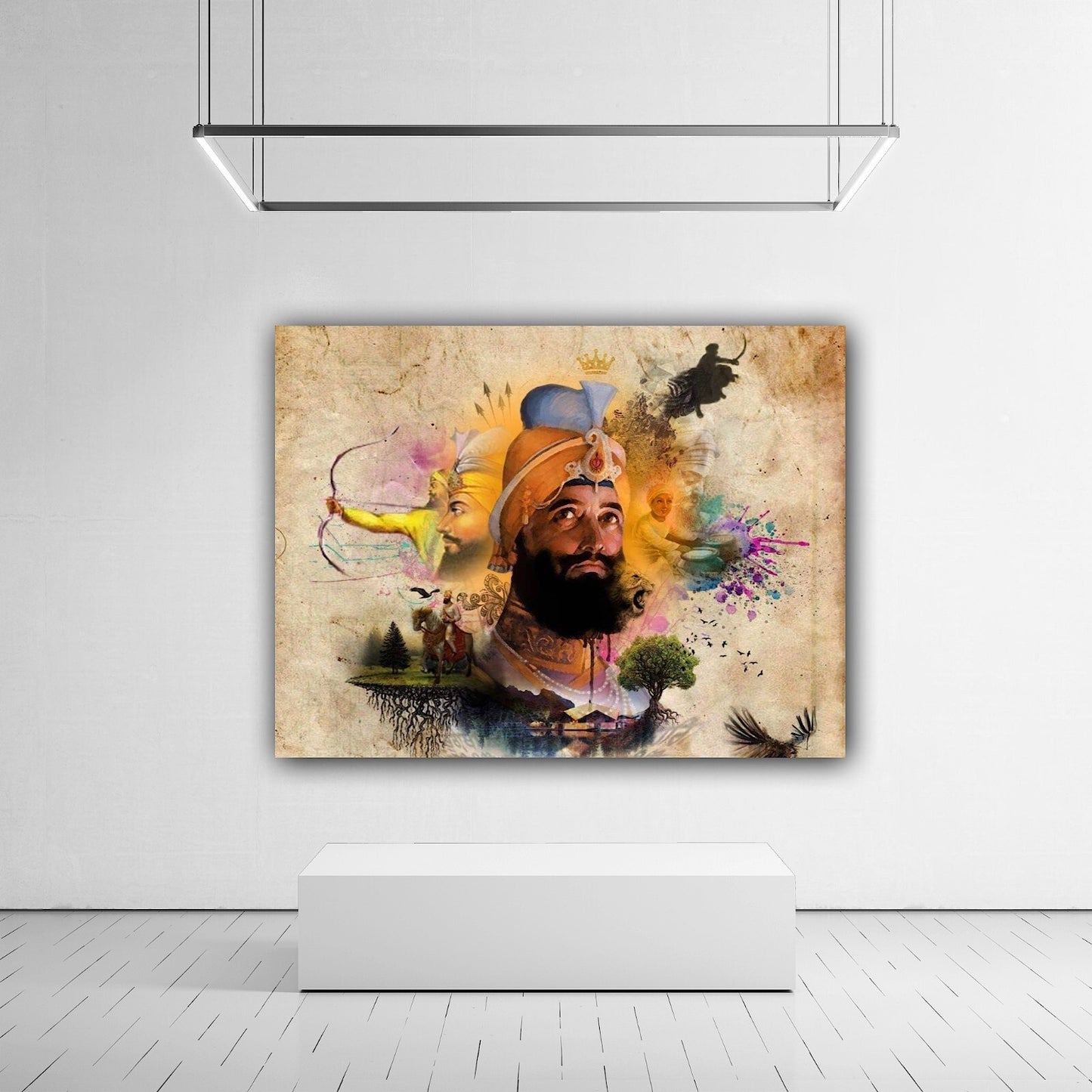 Guru Gobind Singh Ji Canvas | Wall Art , Canvas , Home Decor , Customized Gift