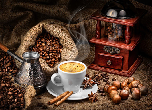 Coffee and Kitchen Canvas Framed Poster | Wall Art - Home Decor