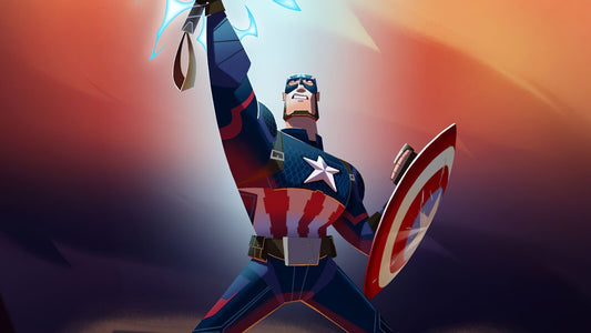 Captain America Canvas Framed Poster | Wall Art - Home Decor