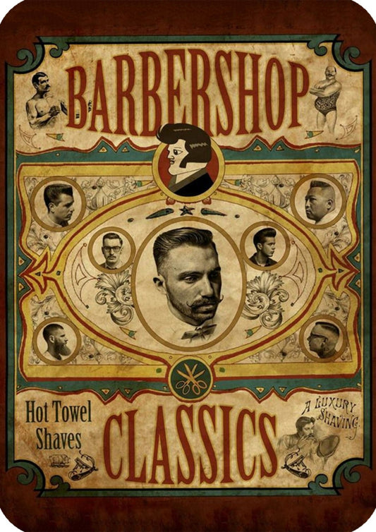 Barber Shop Canvas Framed Poster | Wall Art - Home Decor
