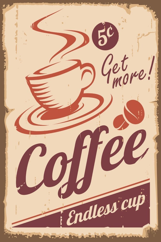 Coffee and Cooking Canvas Framed Poster | Wall Art - Home Decor