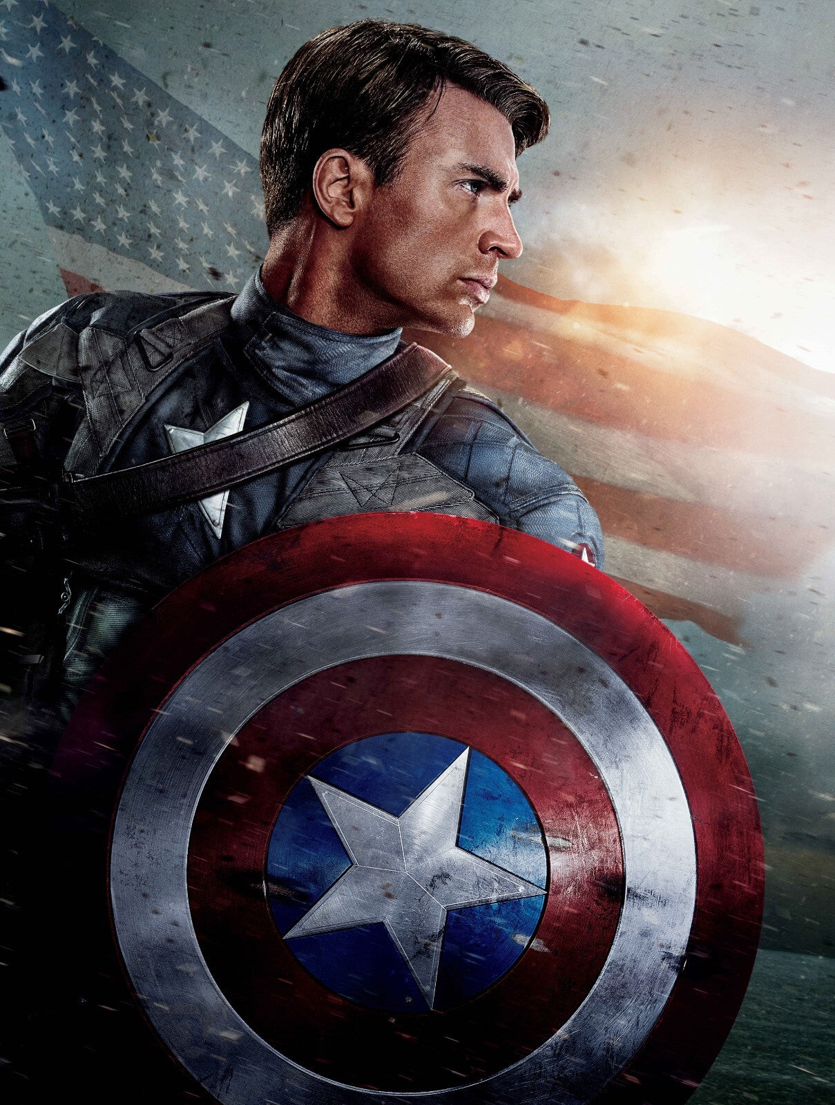 Captain America Canvas Framed Poster | Wall Art - Home Decor
