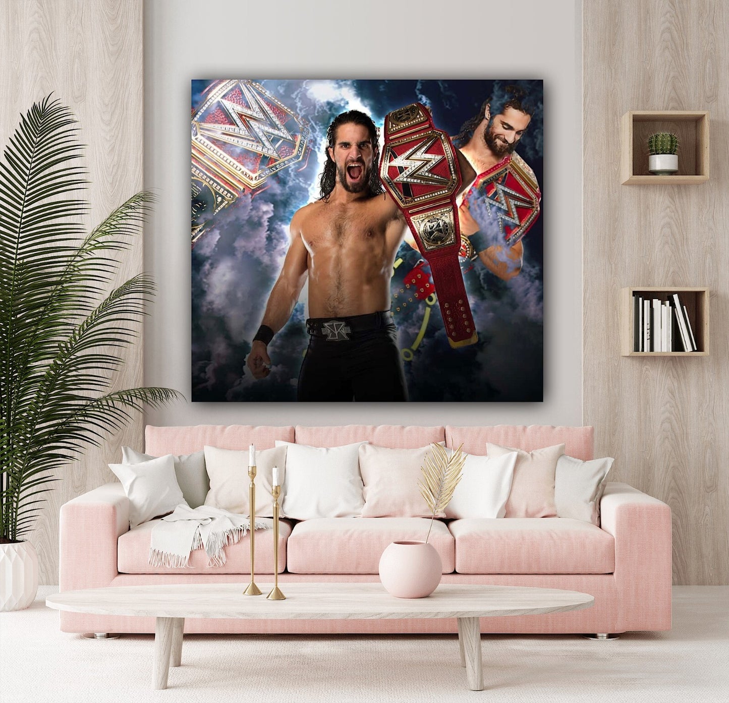 Seth Rollins Canvas | Wall Art , Canvas , Home Decor , Customized Gift
