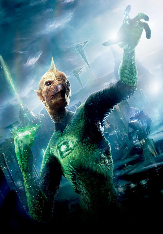 Green Lantern Canvas Framed Poster | Wall Art - Home Decor