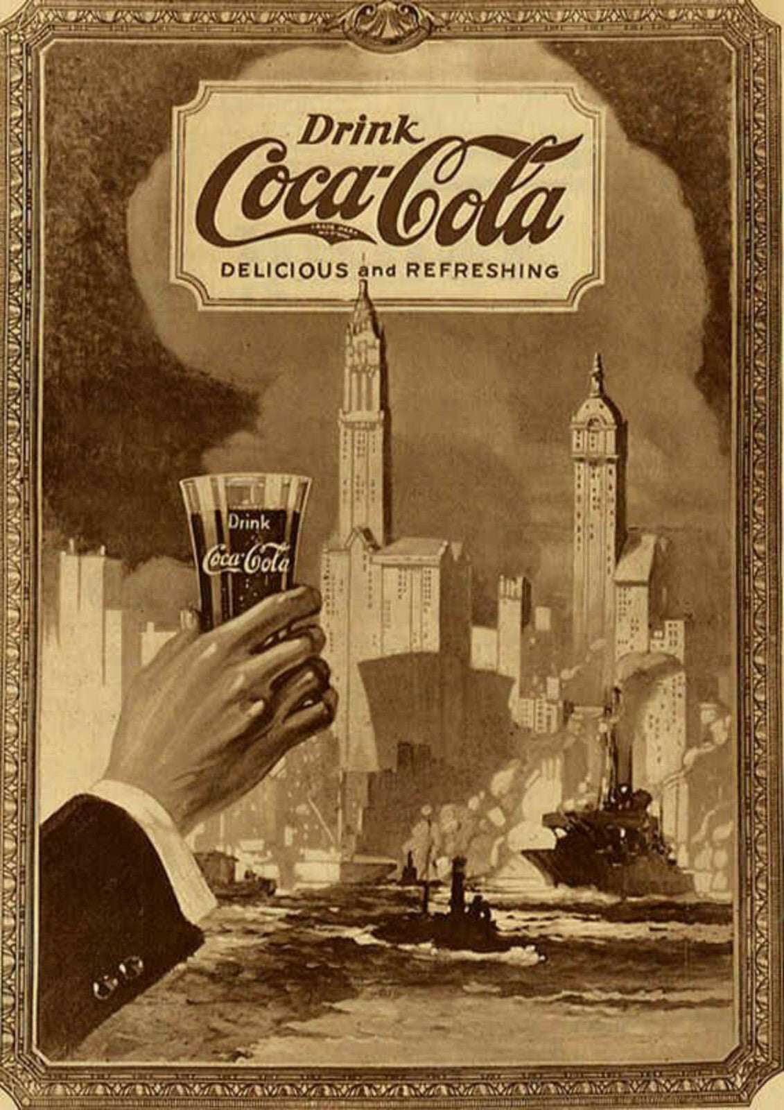 Drinks Canvas Framed Poster | Wall Art - Home Decor